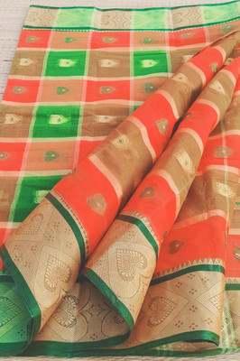 PRANATI ENTERPRISE Printed Tant Pure Cotton Saree(Multicolor)