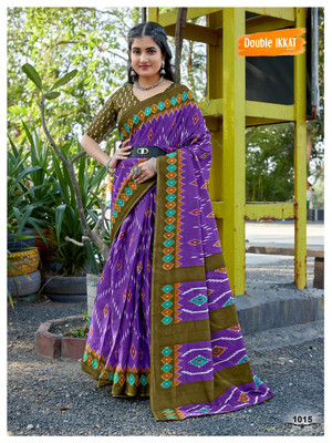 JASU CREATION Printed Handloom Pure Cotton Saree(Multicolor)