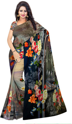 SCFO Floral Print Daily Wear Georgette Saree(Multicolor)