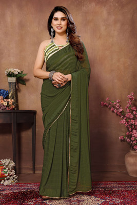 Vastram Enterprise Printed Bollywood Georgette Saree(Green)