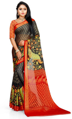 suryastrendz Self Design Bollywood Viscose Rayon Saree(Multicolor)