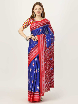 HETEXHUB Printed Daily Wear Pure Cotton Saree(Multicolor)