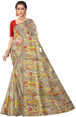 HouseOfCommon Floral Print Bollywood Georgette Saree(Multicolor)