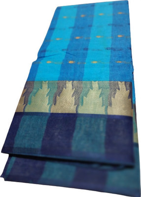 Tm taant saree Self Design Tant Pure Cotton Saree(Gold)