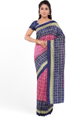 Saadhvi Printed Bandhani Art Silk Saree(Pink)