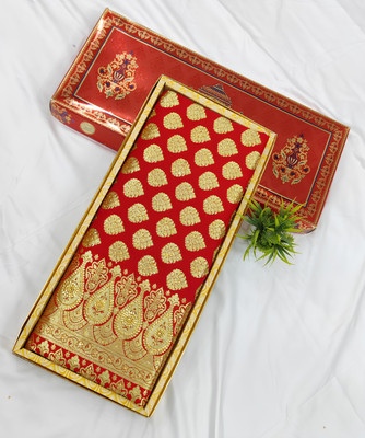Dulhan Collection Woven Banarasi Satin Saree(Red)