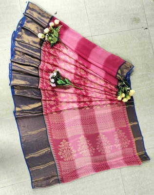 Virendra Textile Floral Print Bollywood Chiffon Saree(Multicolor)