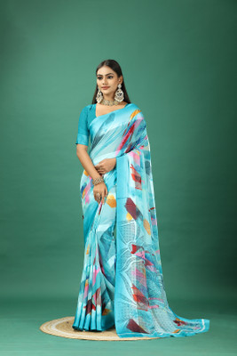 nirmal creation Self Design Bollywood Art Silk Saree(Blue)