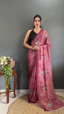 Clemira Embellished Bollywood Georgette Saree(Red)