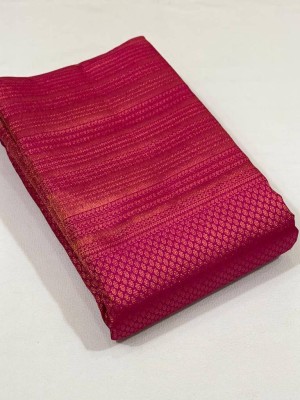 frenzy design Self Design, Woven Banarasi Art Silk, Jacquard Saree(Pink)