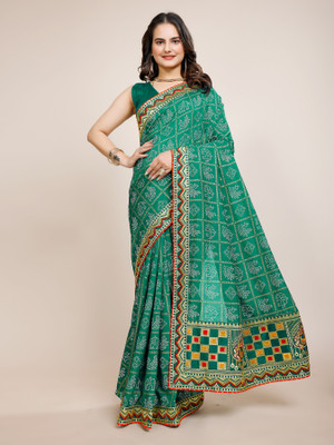 Shilpa Fashion Embroidered Bollywood Georgette Saree(Light Green)