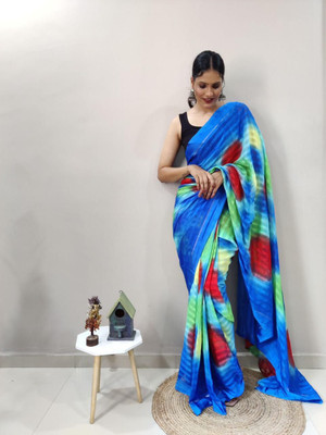 Muskan Collection Self Design Kanjivaram Georgette Saree(Blue)