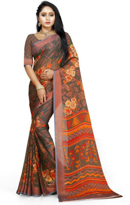 suriyas trendz Self Design Bollywood Viscose Rayon Saree(Multicolor)