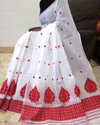 Sheden Lopez Creation Woven Mekhela Chador Cotton Blend Saree(Multicolor)