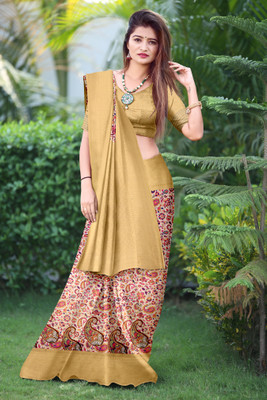jeravi Woven Bandhani Art Silk Saree(Cream)