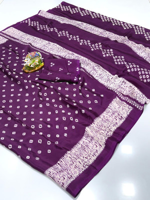Chandan Fabrics Printed Kalamkari Jacquard Saree(Purple)