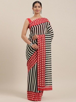 VISIONEMBRO Printed Bollywood Georgette Saree(Multicolor)