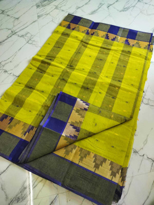Sk taant saree Self Design Tant Pure Cotton Saree(Multicolor)