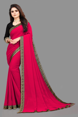 Sangath Embroidered Bollywood Georgette Saree(Multicolor)
