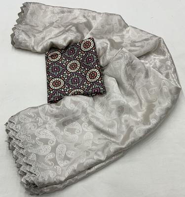 STAVA CREATION Self Design Bollywood Tussar Silk Saree(Grey)