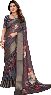 Bandhanivilla Printed Bollywood Silk Blend Saree(Multicolor)