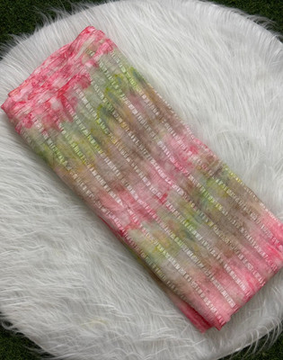 JeelFashion Solid/Plain, Embroidered Bollywood Satin Saree(Pink)