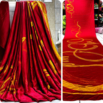 Fancy Fab Self Design Daily Wear Cotton Silk Saree(Red)