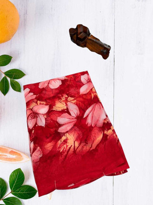 MAMTA FASHION Printed Garara Saree Georgette Saree(Red)