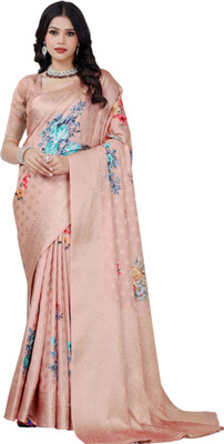 Rashmiwala Digital Print Bollywood Viscose Rayon Saree(Multicolor)