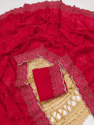 JENNVIA Self Design Daily Wear Jimmy choo Saree(Maroon)