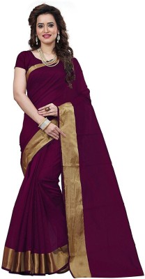 Meraru Woven Kanjivaram Cotton Silk Saree(Multicolor)