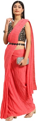 Akhilam Embroidered Bollywood Georgette Saree(Pink)