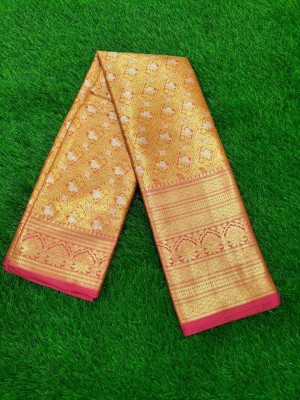 MUSKAN FASHION Woven Banarasi Cotton Linen Saree(Multicolor)