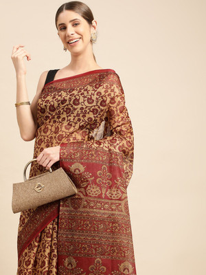 SHANVIKA Printed Daily Wear Pure Cotton Saree(Multicolor)