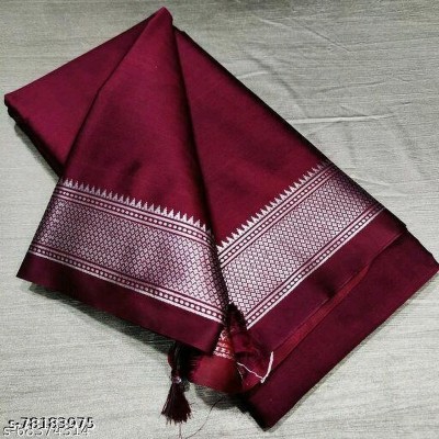 Paithani Woven Kanjivaram Pure Silk Saree(Red)