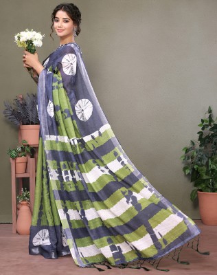 YASHIKA Woven Daily Wear Cotton Silk Saree(Grey)