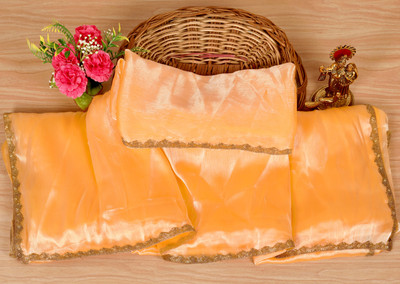 Gajal Woven Kanjivaram Chiffon, Jimmy choo Saree(Orange)