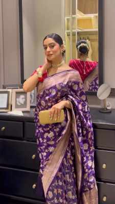Mukund Pure Silk Solid Blouse Material