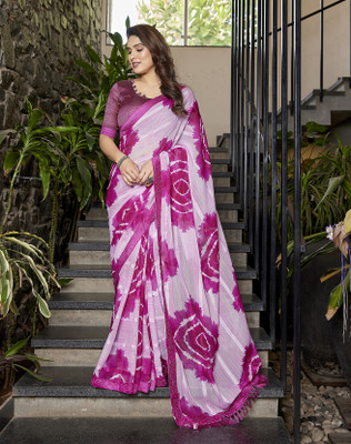 Divastri Embellished Bollywood Georgette, Satin Saree(Pink)