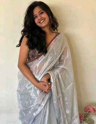 Maatarasaree Solid/Plain Handloom Handloom Tissue Saree(Gold)