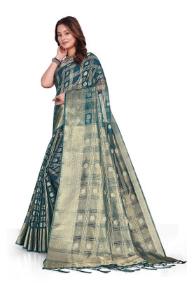 Aarunika SBT Printed Bollywood Organza Saree(Purple)