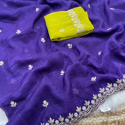 ADVIK CREATION Self Design Bollywood Pure Silk Saree(Multicolor)
