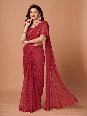 Muskan Collection Self Design Kanjivaram Art Silk Saree(Maroon)