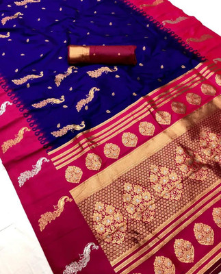 Labheshwari Embellished Daily Wear Georgette Saree(Blue)