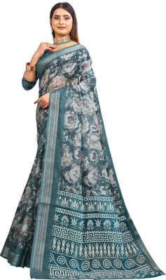 Gajal Self Design Kanjivaram Pure Cotton, Cotton Linen Saree(Black)