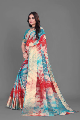 Aarunika SBT Solid/Plain Bollywood Organza Saree(Maroon)