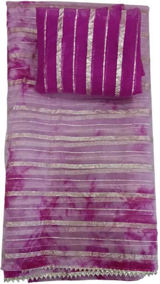 Kavita Creation Self Design Bollywood Organza Saree(Pink)