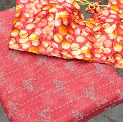 niyaimpex Printed Bollywood Chiffon Saree(Red)