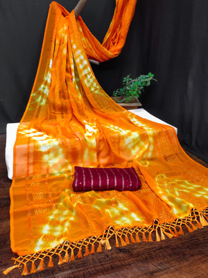 Spensen Enterprise Self Design Bollywood Art Silk Saree(Yellow)