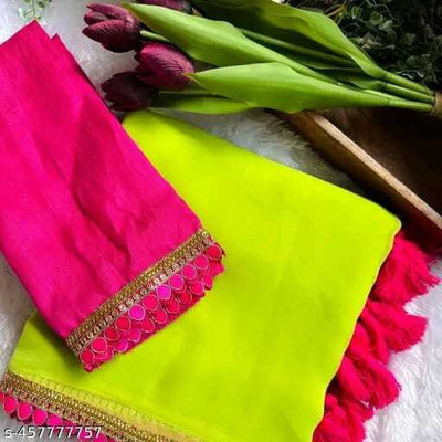 Ellesti fab Self Design Bollywood Georgette Saree(Multicolor)